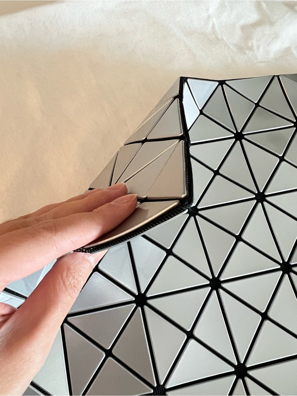 Issey Miyake Silver BAO BAO Geometric Tote - Picture 5 of 14
